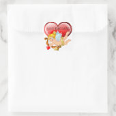Sticker Carré Enregistrer la date d'amour cupide (Sac)