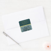 Sticker Carré Enregistrer Le Style Vintage Date Chic (Enveloppe)