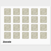 Sticker Carré Enregistrer nos Feuilles Date Laurel (Feuille)