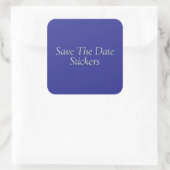 Sticker Carré Enregistrez La Date ! (Sac)