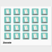 Sticker Carré Enseignant A+ (Feuille)