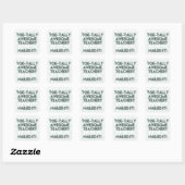 Sticker Carré Enseignant totalement génial (Feuille)