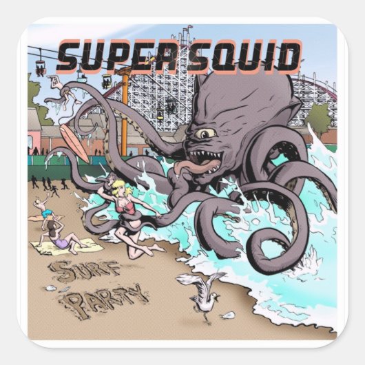 Sticker Carré Ensemble de tickets #2 (Devant)