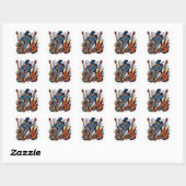 Sticker Carré Ensemble orchestre (Feuille)