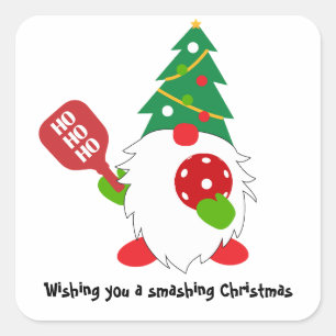 Sticker Carré Ensemble 🎅 pickleball de Noël