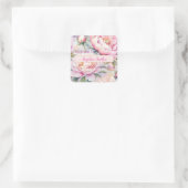 Sticker Carré Enterrement de vie de jeune fille personnalisable (Sac)