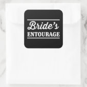 Sticker Carré Entourage de la mariée (Sac)