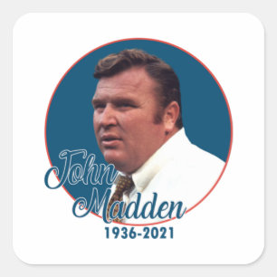 Sticker Carré Entraîneur John Madden