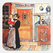 Sticker Carré Entre Noël et le nouvel Aco, (Devant)