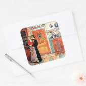 Sticker Carré Entre Noël et le nouvel Aco, (Enveloppe)