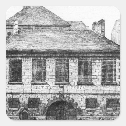 Sticker Carré Entrée de la prison "La Petite Force" (Devant)