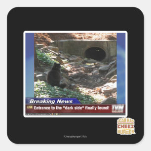 Sticker Carré Entrée du côté sombre