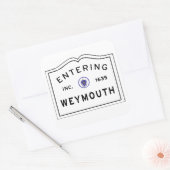 Sticker Carré Entrée Weymouth MA (Enveloppe)
