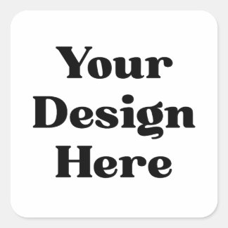 Sticker Carré Entreprise de logo commercial personnalisé Carré m