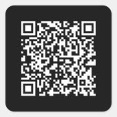 Sticker Carré Entrer l'URL et créer un code QR numérisable | Bla (Devant)