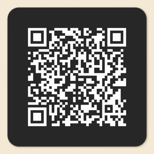 Sticker Carré Entrer l'URL et créer un code QR numérisable | Bla