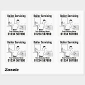 Sticker Carré Entretien des chaudières (Feuille)