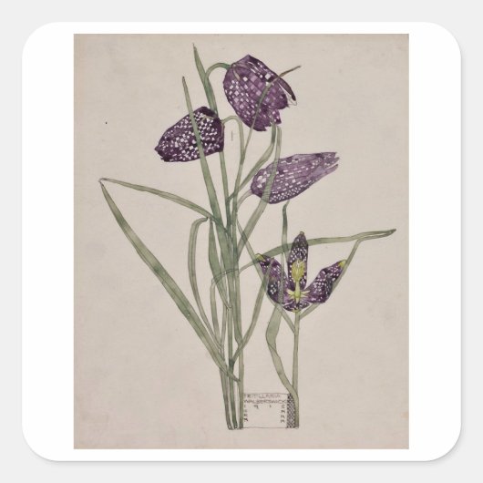 STICKER CARRÉ ENVELOPE SEAL : CHARLES RENNIE MACKINTOSH : 1915 (Devant)