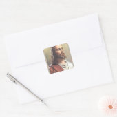 Sticker Carré Enveloppe fixe Jésus Christ réfléchi (Enveloppe)