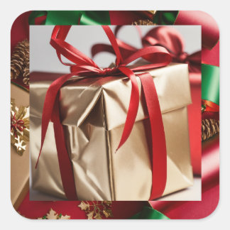 Sticker Carré Envelopper pour célébrer