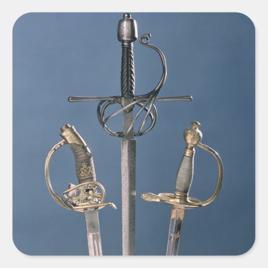 Sticker Carré Épée de l'officier d'infanterie (Devant)