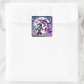 Sticker Carré Épée diamantée de Dragon foncé de style Blocs (Sac)