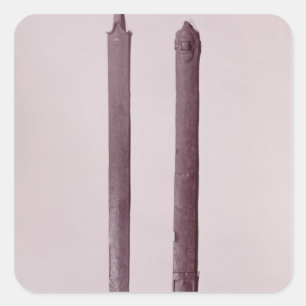 Sticker Carré Épée et écharpe