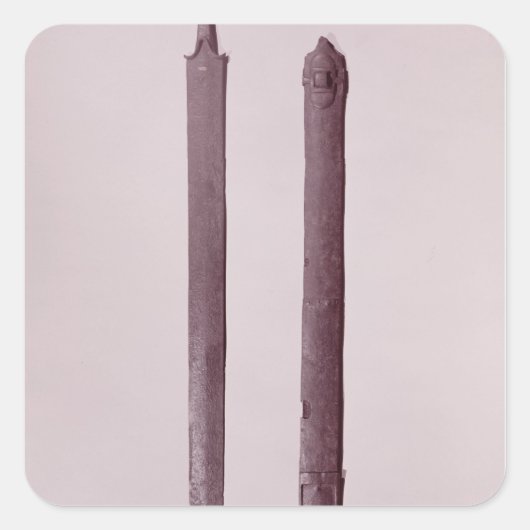 Sticker Carré Épée et écharpe (Devant)