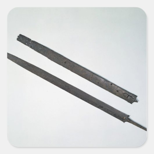 Sticker Carré Epée et gaine, de La Tene, Suisse (Devant)