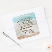 Sticker Carré Éphésiens 6:16 Prenez le Bouclier de la Bible de F (Enveloppe)