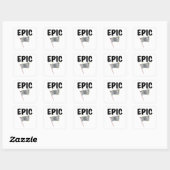 Sticker Carré Epic Finish Line Checkered Racing Flag (Feuille)