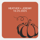 Sticker Carré Épice citrouille (Devant)