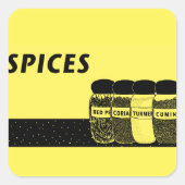 Sticker Carré Épices (Devant)