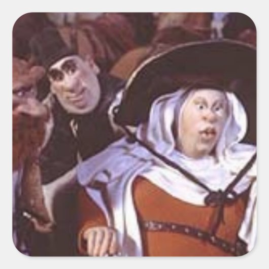 Sticker Carré Épouse de Bath de Canterbury Tales - Chaucer (Devant)
