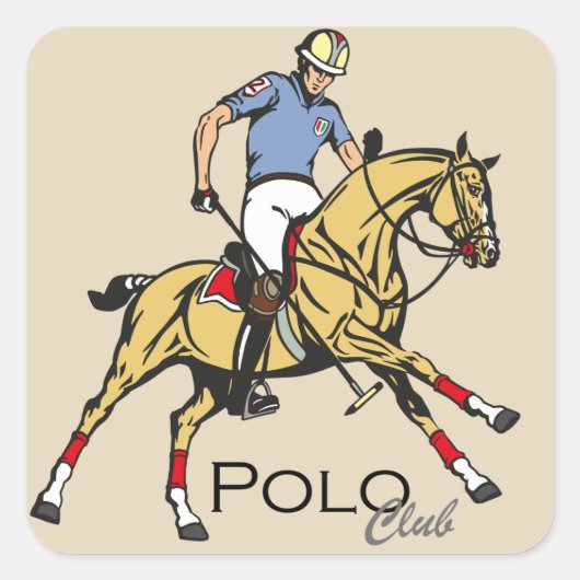 Sticker Carré equestripolsport club (Devant)