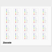 Sticker Carré Equilibre de sommeil Manger Design Chakra simple (Feuille)