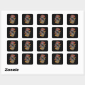 Sticker Carré Équilibrer Koi (Feuille)