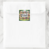 Sticker Carré Équipe de biscuits (Sac)