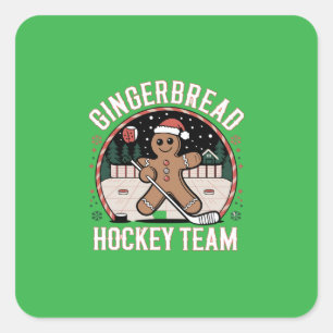 Sticker Carré Équipe de hockey sur glace Conception de l'Art num