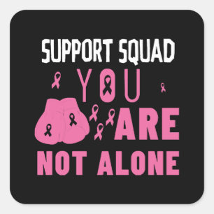 Sticker Carré Équipe de soutien Vous n'êtes pas seul