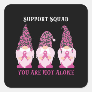 Sticker Carré Équipe de soutien Vous n'êtes pas seul