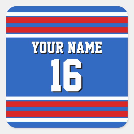 Sticker Carré Équipe de strip-tease du New Jersey (Devant)