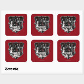 Sticker Carré Équipe de suicide | Badge de groupe photo (Feuille)