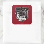 Sticker Carré Équipe de suicide | Badge de groupe photo (Sac)