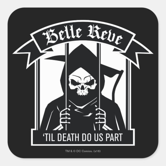 Sticker Carré Équipe de suicide | Belle Reve Reaper Graphic (Devant)