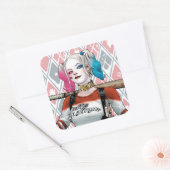 Sticker Carré Équipe de suicide | Harley Quinn (Enveloppe)