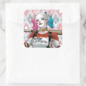 Sticker Carré Équipe de suicide | Harley Quinn (Sac)