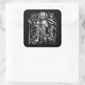 Sticker Carré Équipe de suicide | Harley Quinn Typographie (Sac)