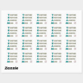 Sticker Carré Équipe - Ensemble, chacun atteint plus (Feuille)