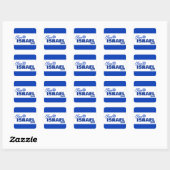 Sticker Carré Équipe Israël - (Feuille)